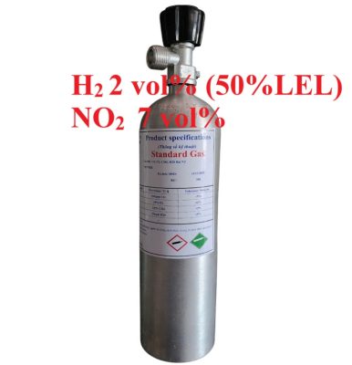 Chai khí H2 Hydro 50 % LEL NO2 7 vol %