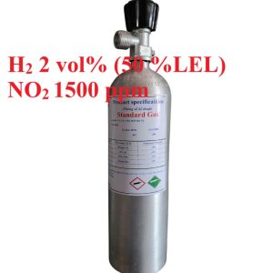 Chai khí H2 Hydro 50 % LEL NO2 1500 ppm
