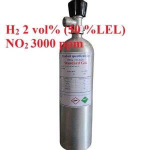 Chai khí H2 Hydro 50 % LEL NO2 3000 ppm